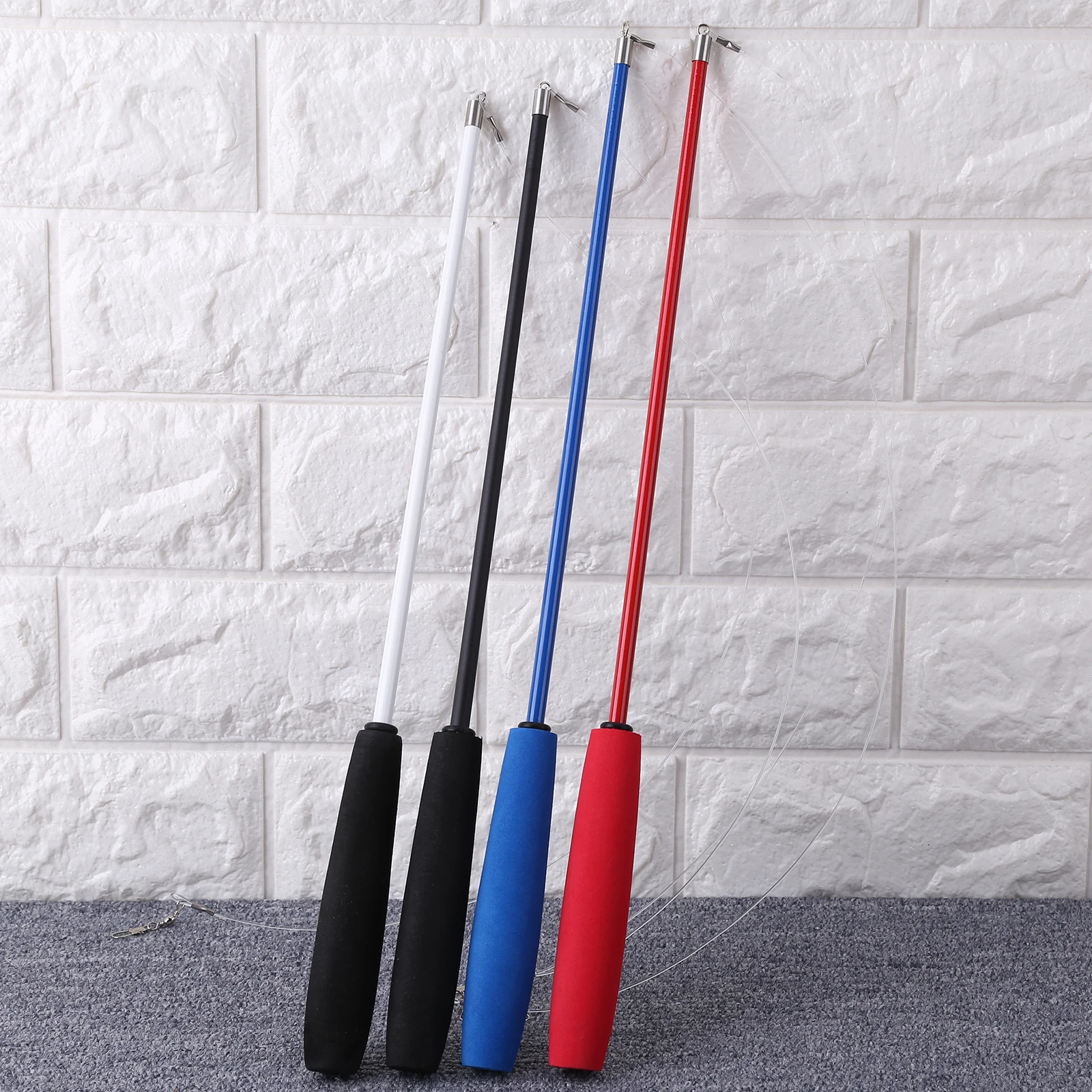 

Cat Teaser Wands Interactive Retractable Fishing Pole Wand Cat Catcher Teaser Stick Rod Toy for Kitten Training Exercising