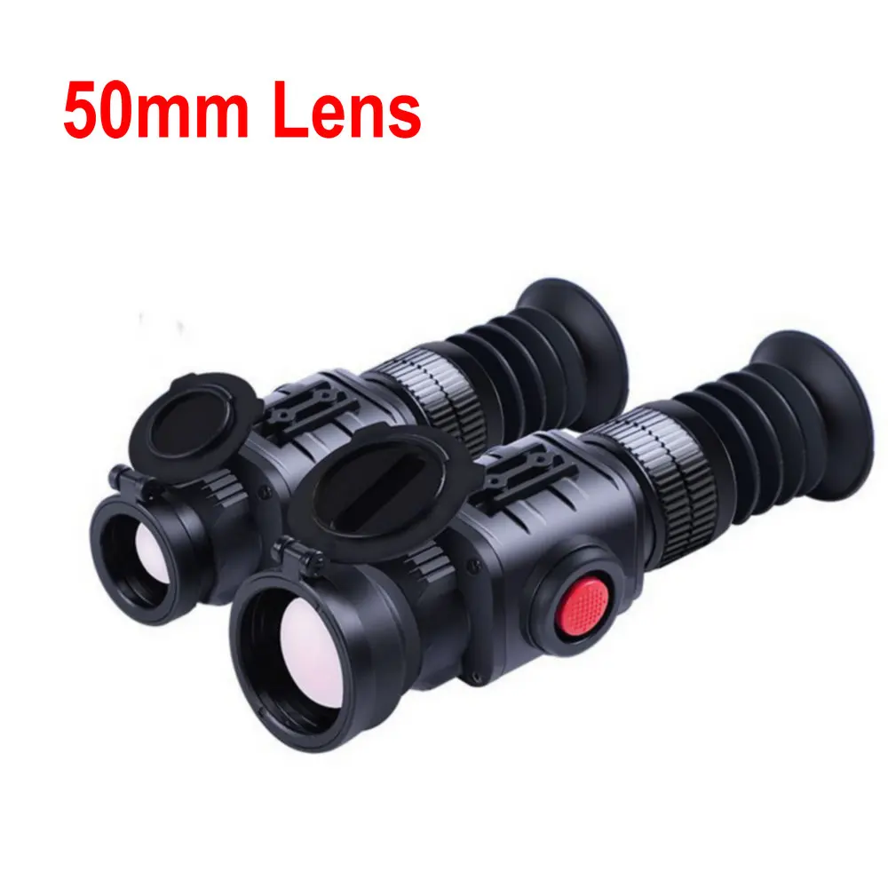 50mm Lens Тепловизирующий инфракрасный взгляд ночного видения устройство прицеливания Монокуляр Crosshair прицел CS-7 тепловизор для наружного охоты - Цвет: 50mm Lens