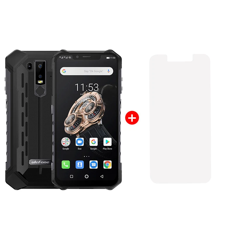 Ulefone Armor 6 телефон смартфон телефоны смартфоны Android 8.1 водонепроницаемый IP68 NFC 6GB+128GB глобальная версия - Цвет: Black