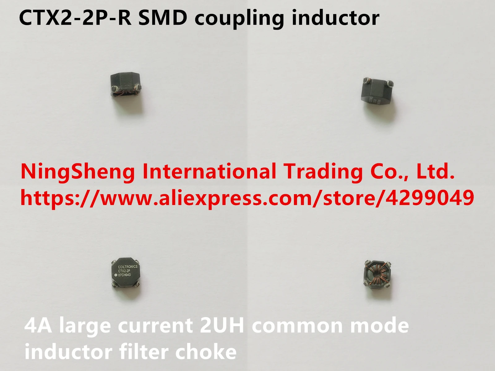 Оригинальный Новый индуктор с разъемом SMD 100% большим током 4A 2UH общего режима