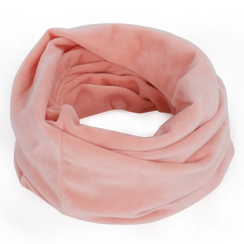 Pink Женский бархатный теплый шарф и шапка зимняя мужская теплая шапка Уличная Повседневная Хлопковая женская шляпа с ушами головной убор - Цвет: Pink