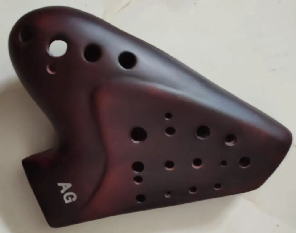 Три трубки 3 AG ocarina дымчатое горение многокамерная канавка alto G музыкальный