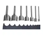 7 шт. Кожа Craft Инструменты полукруглая режущая удар кожа ручной инструмент дуговой сварки пуансон в форме для ремень 10-40 мм