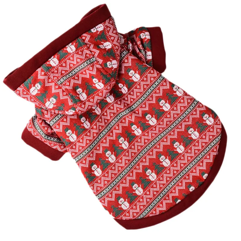 

Зимняя теплая одежда, вязаный свитшот для маленьких собак, рождественские куртки с капюшоном для чихуахуа, вязаное пальто