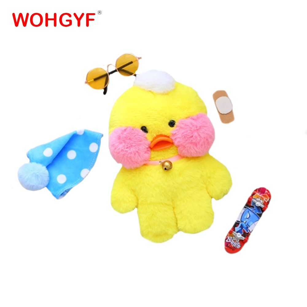 1 шт. 30 см Румяна из гиалуроновой кислоты маленькая Желтая утка плюшевые игрушки
