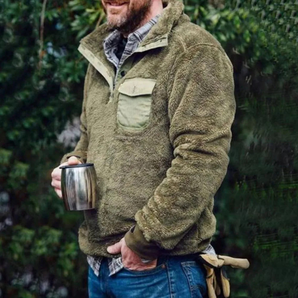 Мужской осенний Новый пуловер повседневное модное простое однотонное