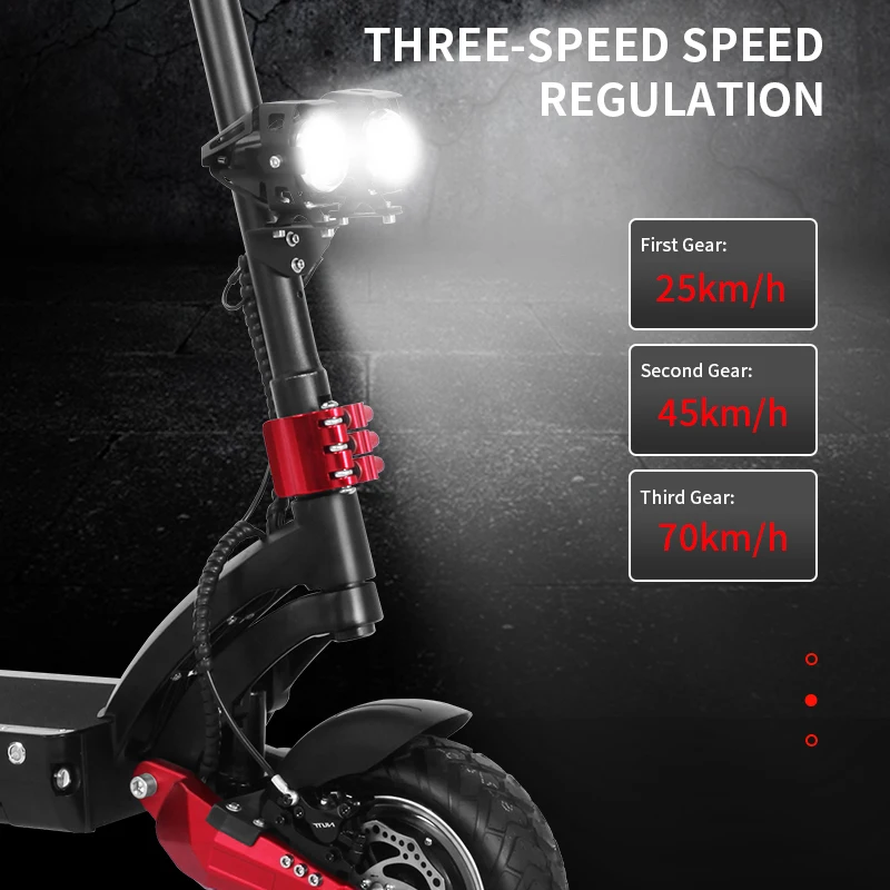 JEOWAK электрический скутер 3200 Вт сильная мощность IPX5 Водонепроницаемый складной