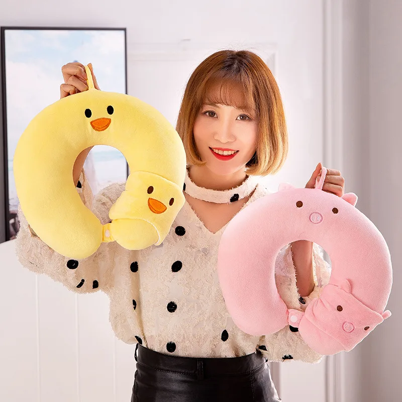 U-образная подушка в форме мультяшного героя для кормления студентов офиса