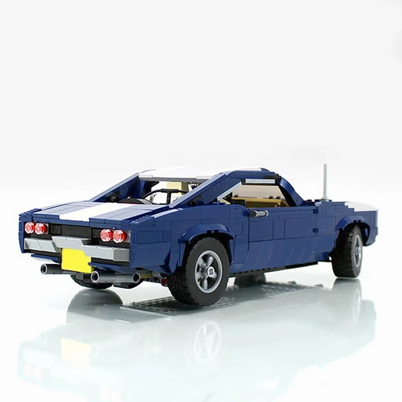 

MOC-45479 (2in1) Muscle Car and Pickup Truck building blocks Sport Car Racing Vehicle Bricks diy Collection toys for kids gifts