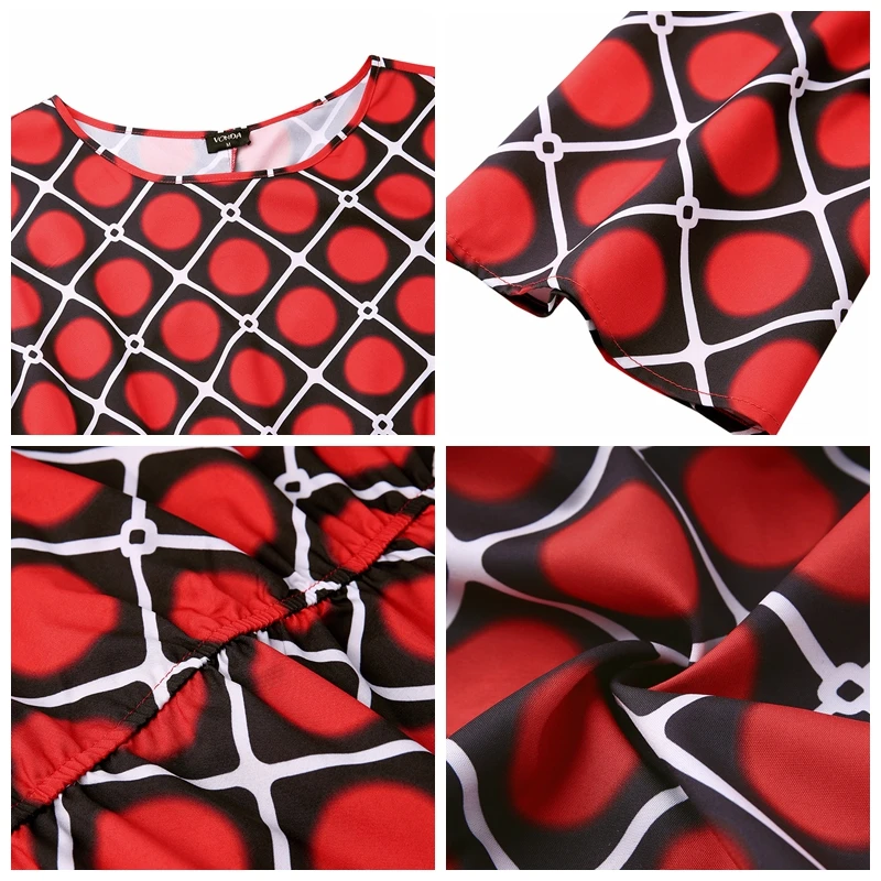 Брендовое осеннее весеннее платье VONDA с длинным рукавом и круглым вырезом