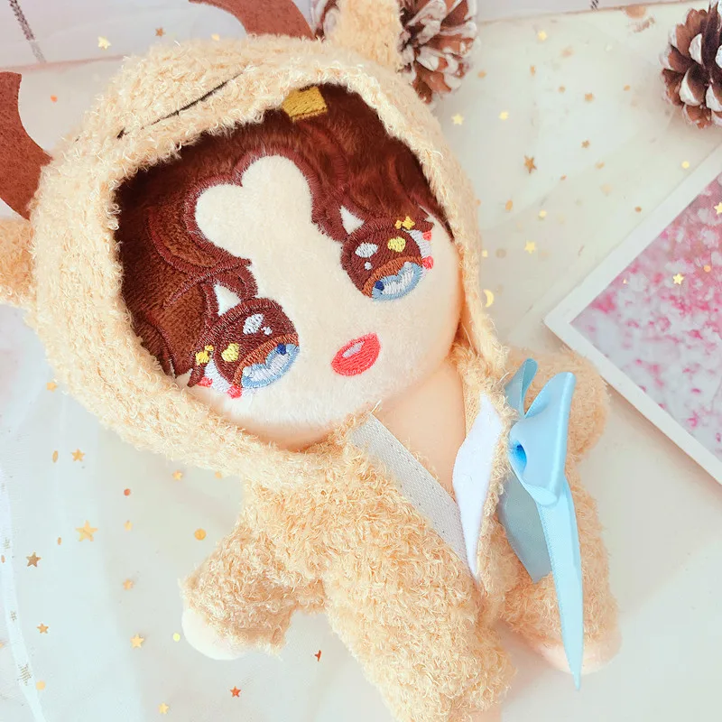 

[MYKPOP]KPOP Doll's Clothes: Cattle Hooded bodysuit for 20cm Doll (Without doll) Fans Collection SA20122802