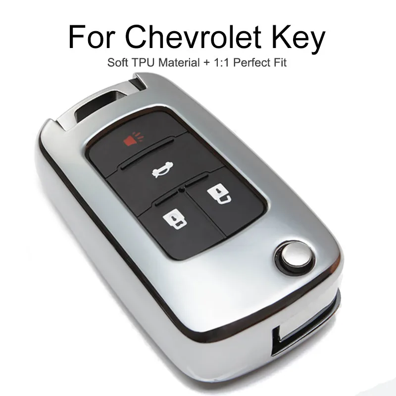 ТПУ чехол для автомобильного смарт ключа Chevrolet Captiva Aveo T300 Cruze 2011 Tahoe Orlando Trax Impala Volt