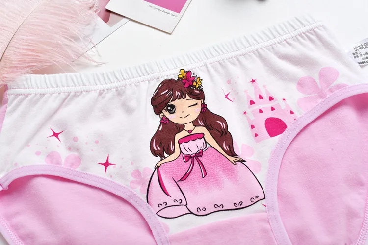 4 шт./партия хлопковые трусы для девочек|Трусики| |