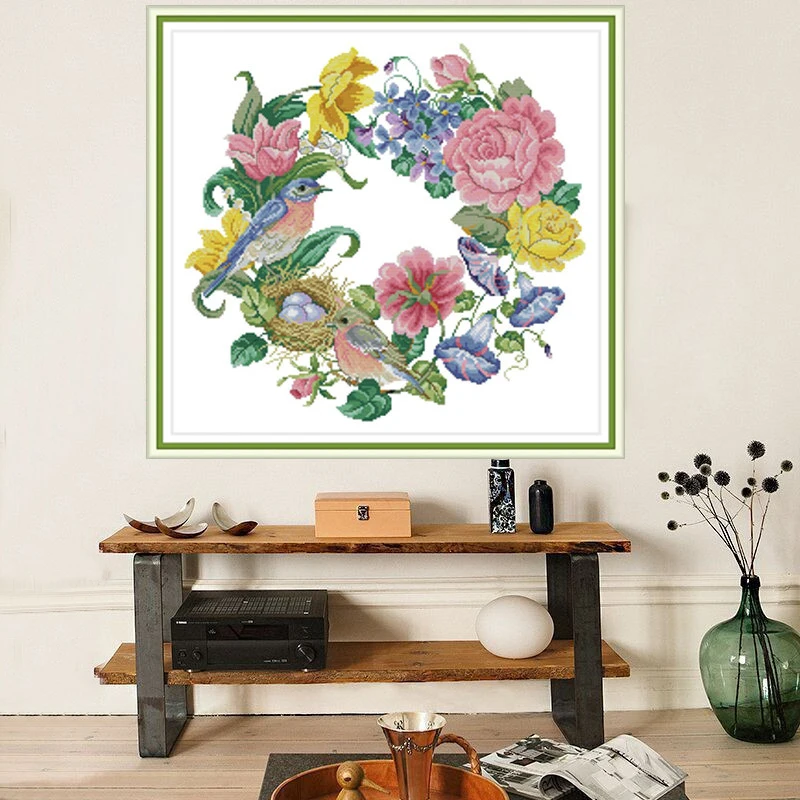 Набор для вышивки крестиком набор сделай сам из цветов DMC 11 14 карат|Упаковка| |