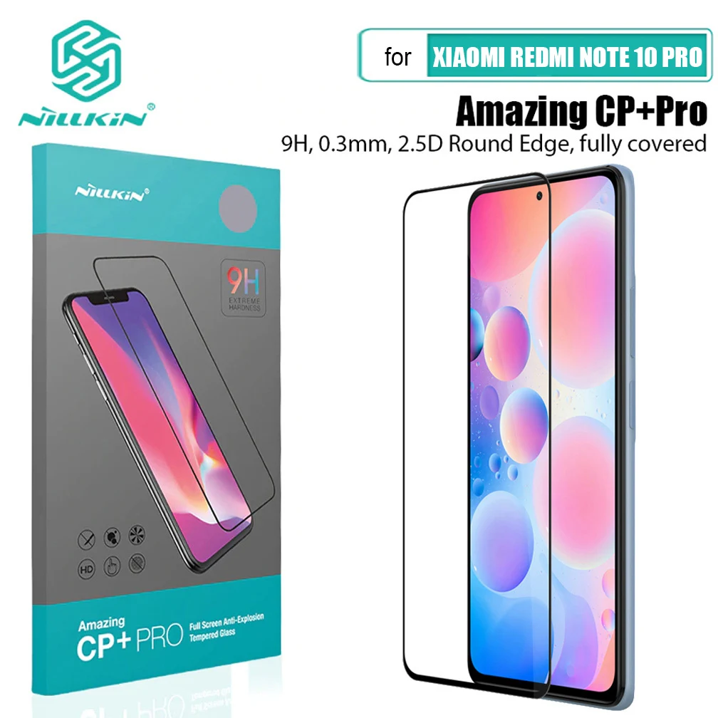 Закаленное стекло Nillkin CP + Pro/H Pro для Xiaomi Redmi Note 10 Защита экрана Max 10S HD | Мобильные