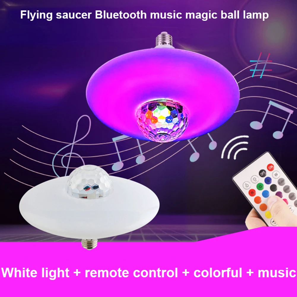 

Умная Светодиодная лампа UFO E27 RGB с регулируемой яркостью, умный светодиодный потолочный светильник с дистанционным управлением для дома