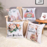 wedding decorative cushion cover decorative pillows for couch seat polyester pillow cover party banquet decor throw pillowcase