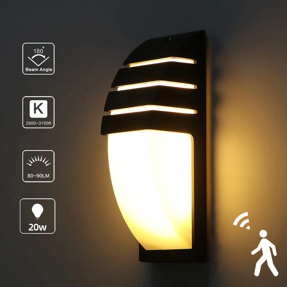 

Wall Light Outdoor Led Waterproof Wall Lamp Radar Motion Sensor Courty Garden Porch Light 36W High Brightness AC110V/220V