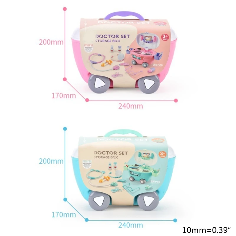 

Pretend Play Set with Stethoscope for Kids Doctor Role Play Costume Dress-Up