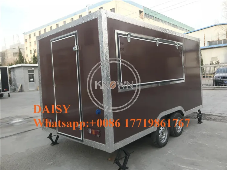 Уличный мобильный киоск для фаст-фуда тележка хот-догов торговый трейлер фургон