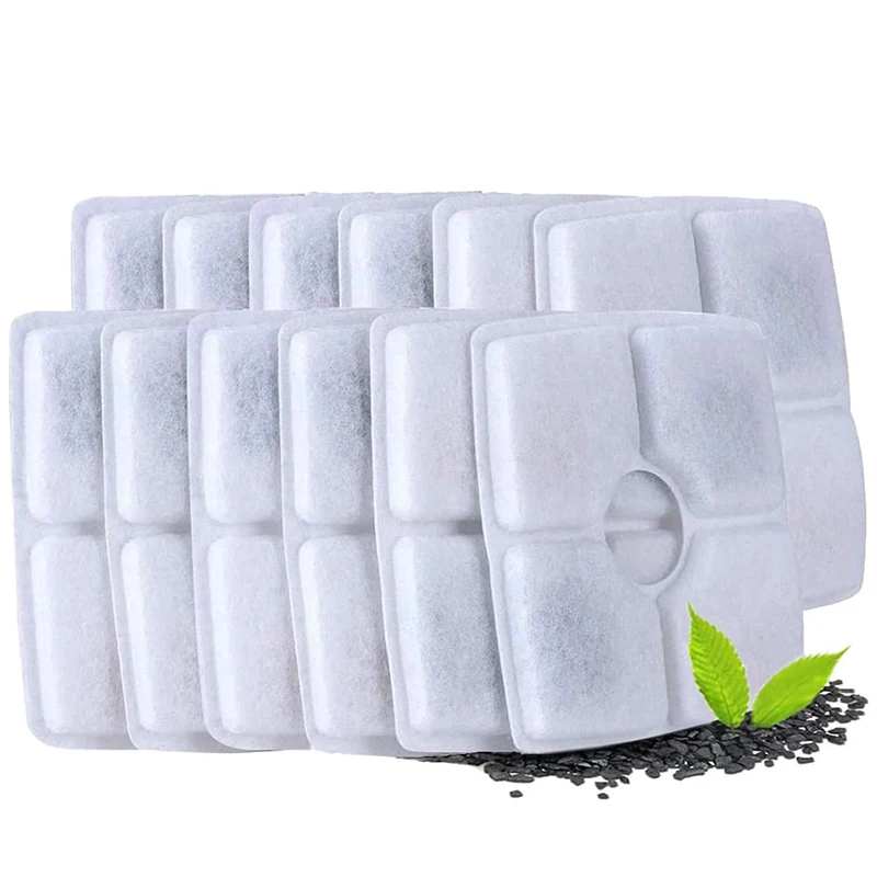 12 шт. сменные фильтры для фонтанов домашних животных 84 унций/2 5л Автоматический