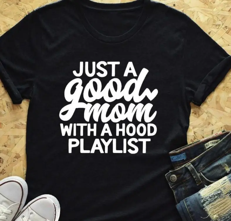 Просто Хорошая мама футболка с печатными буквами Для женщин короткий рукав О