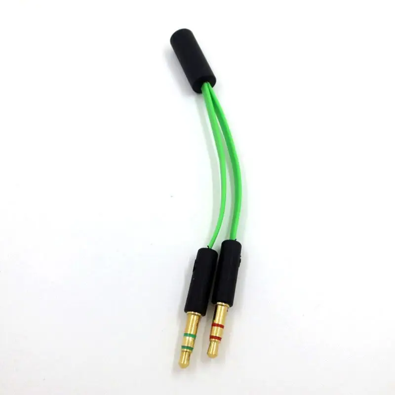 

Earphone Cable Headphone Adapter Splitter Headset Microphone for razer