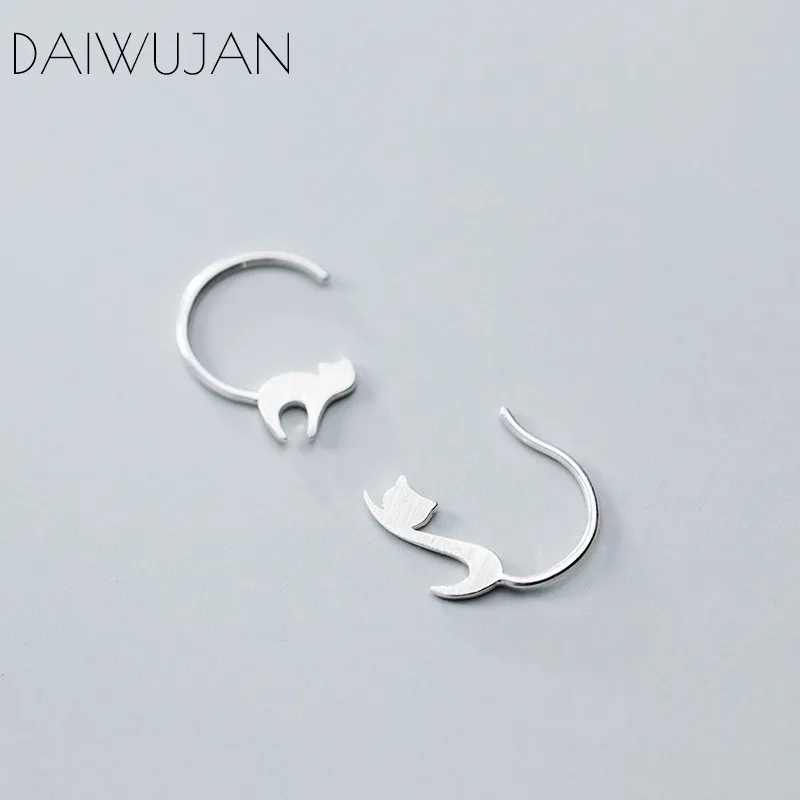 Женские асимметричные серьги кольца daiwujanan корейские минималистичные из
