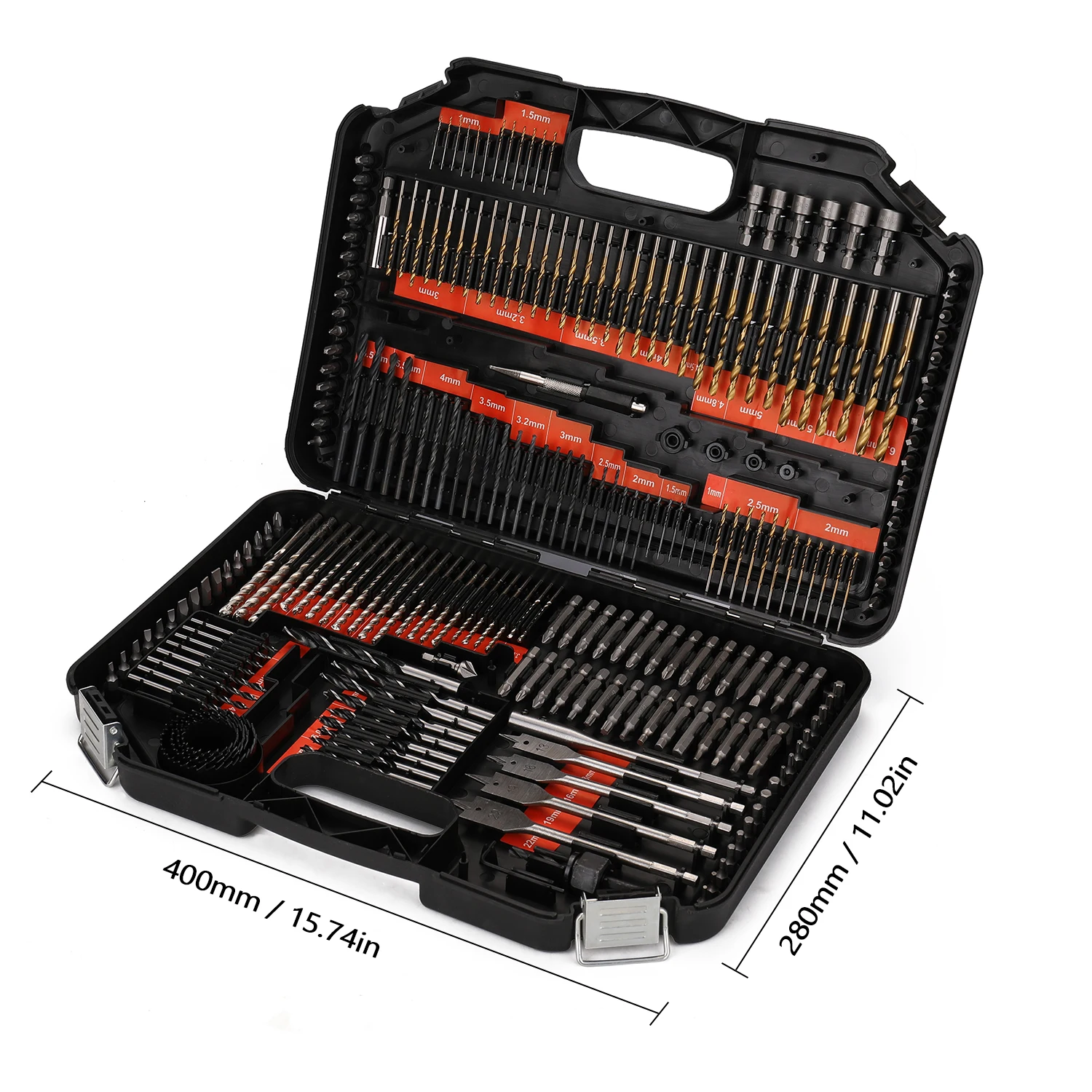 

246pcs Drill Bit Set Tool Combination Kit Woodworking Flat Drill Bits Twist Drills Cement Drills Hole Opener