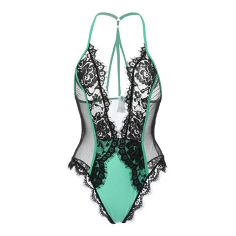 Женское кружевное сексуальное нижнее белье порно костюмы латексное Боди женское