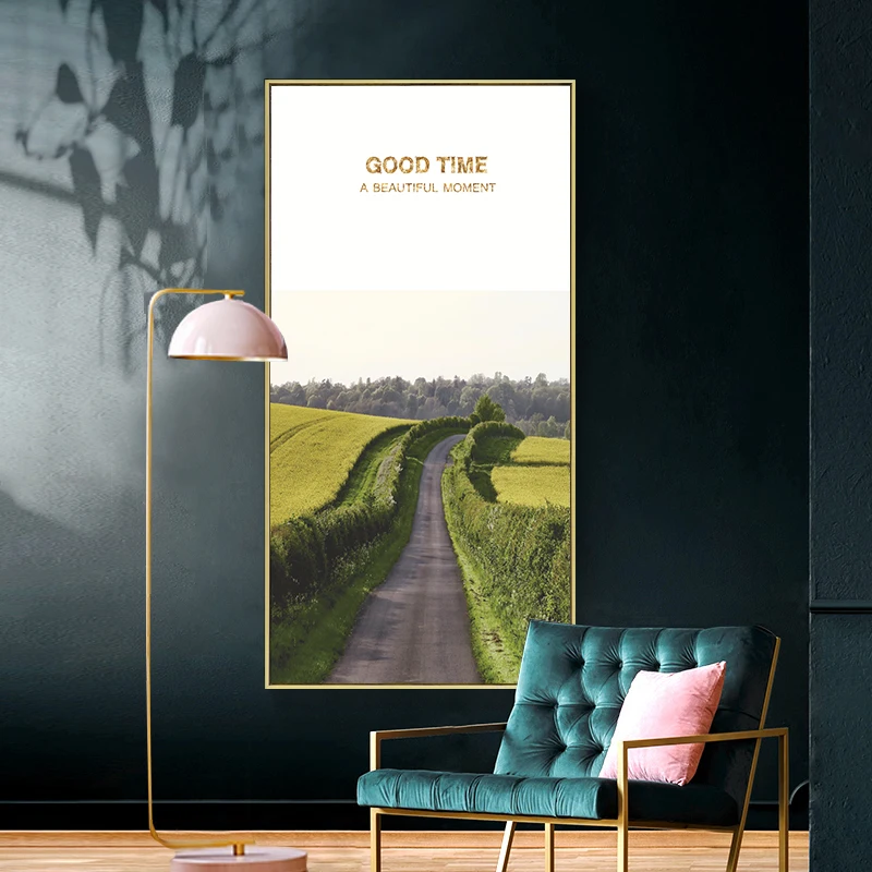 

Wall Art Natural Scenery Canvas Painting For Living Room Interior Literature And Art Decoration Picture Home Decor With Frame