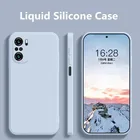 Квадратный жидкий силиконовый чехол для Xiaomi Redmi Note 10 Pro 9 9s 9T Mi 10T Lite 11 Ultra Poco F3 M3 Pro 5G X3 GT NFC, мягкий чехол