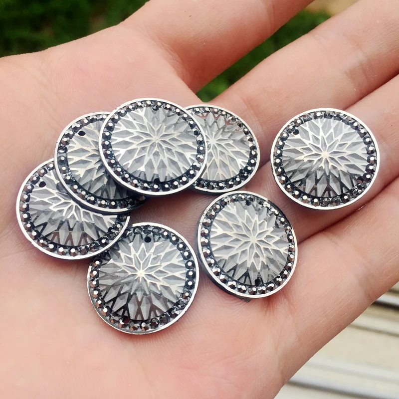 Новинка 20 шт./лот мм AB круглые стразы из смолы с плоской задней стороной свадебное
