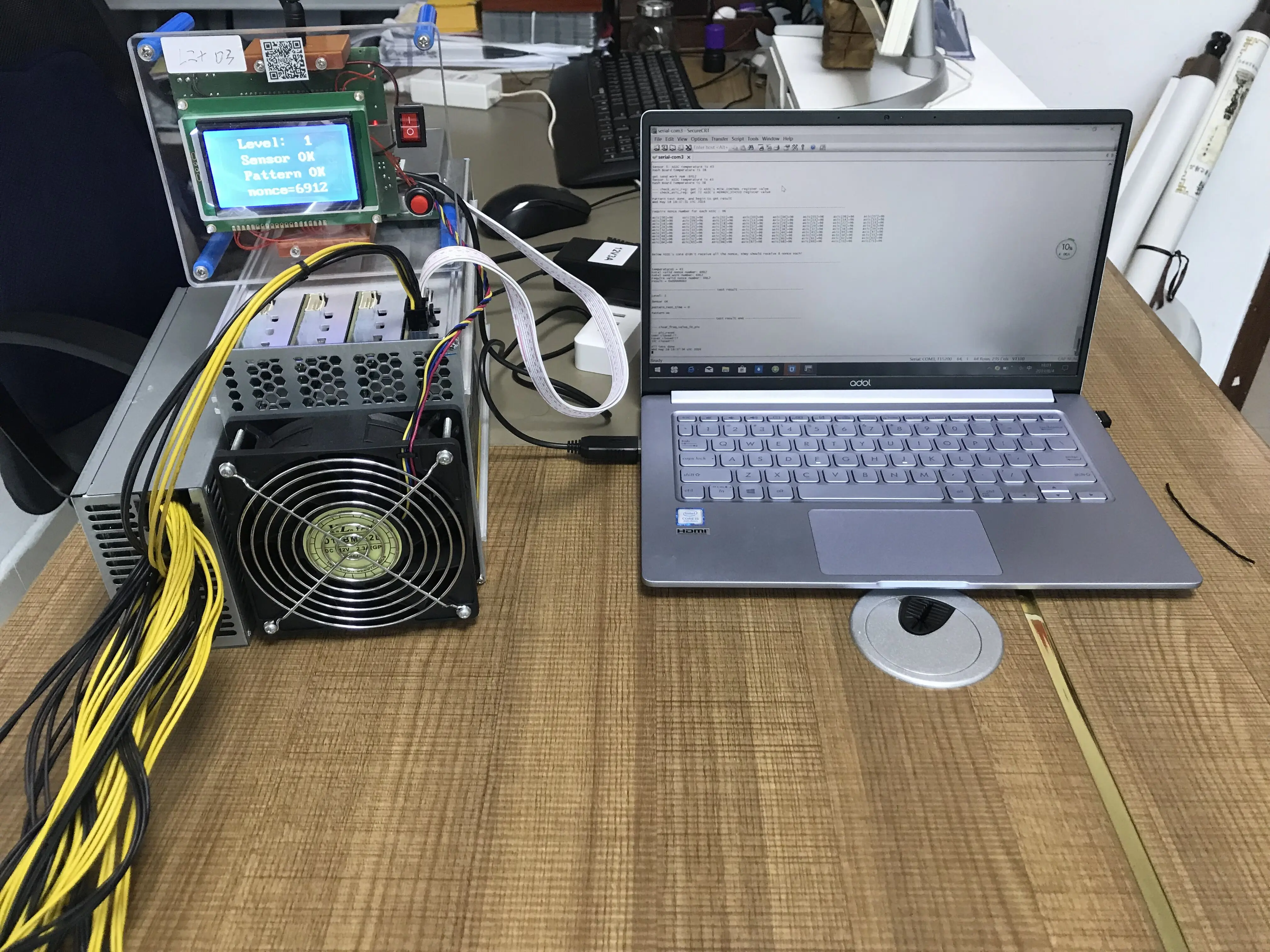 LTC Шахтерская тестовая арматура L3+ хеш-плата Тест er ремонтный чип BM1485 с руководством пользователя видео