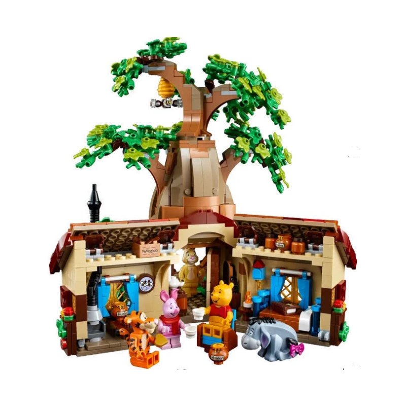 

2021 New 1265PCS Winnie The Pooh Building Blocks Tree House Bear Bricks Toys for Kids Birthday Gifts