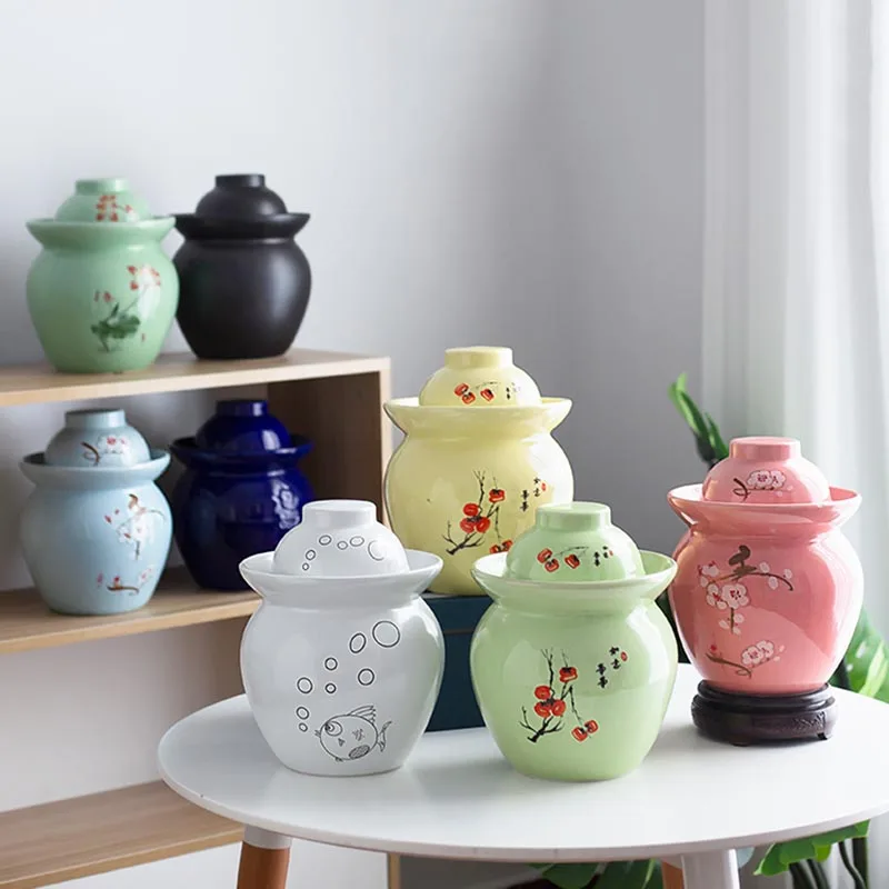 Керамический контейнер для хранения капусты 600 мл|Чайница| |