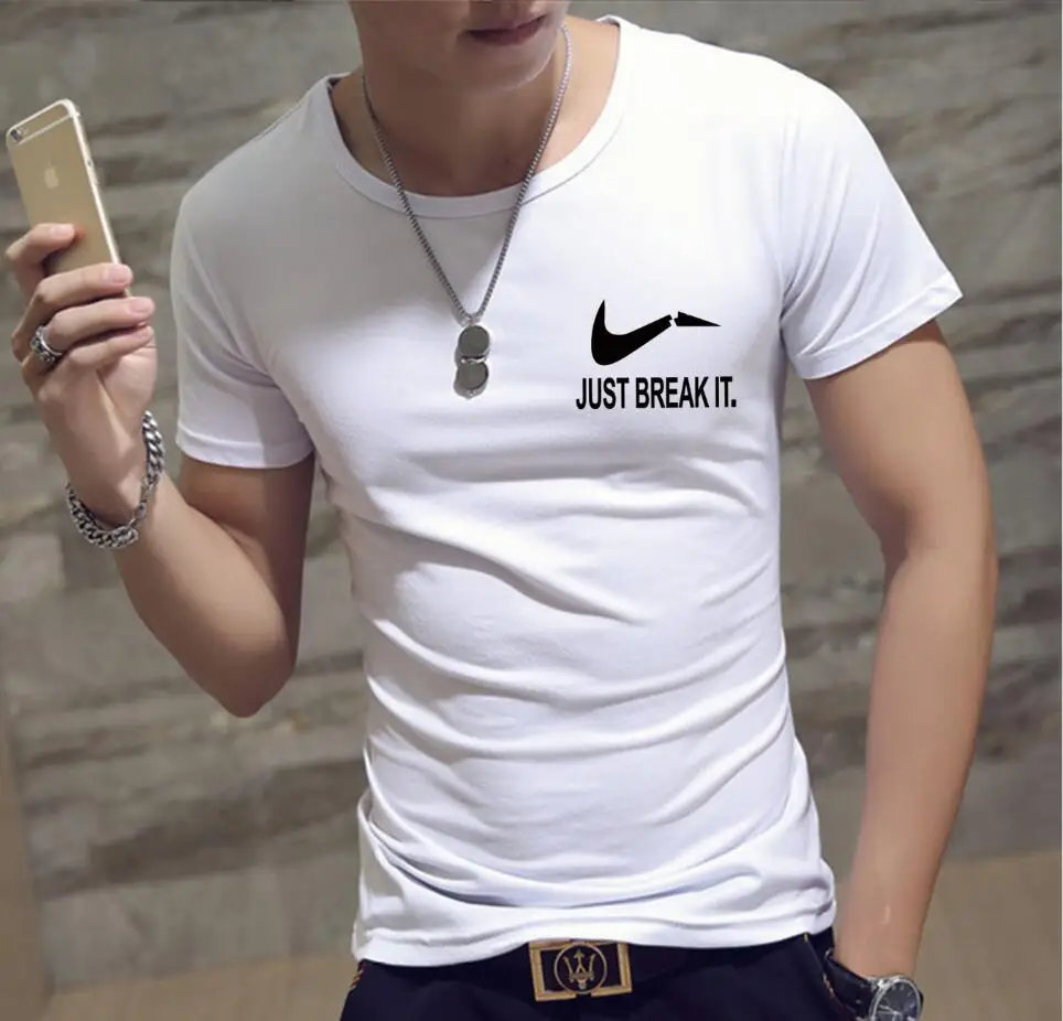 Мужская и мужская футболка с 3D принтом Модная хлопковая круглым вырезом рисунком