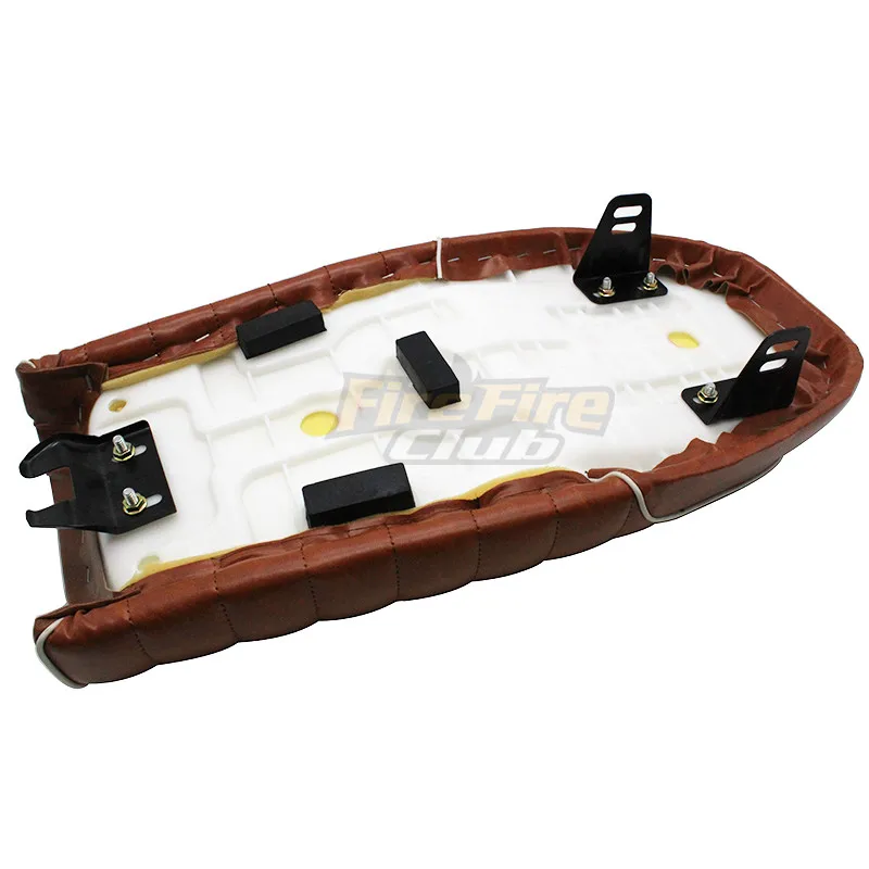 Кафе гонщик сиденье скремблер Винтаж плоское седло плоская сковорода Ретро для