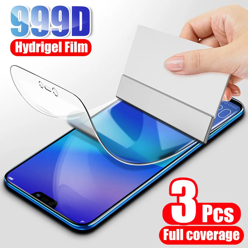 

3Pcs Screen Protector Hydrogel Film For Huawei P20 P30 Lite Pro P40 P smart 2019 Protective Film For Honor 10 Lite 9 8X 9X Film