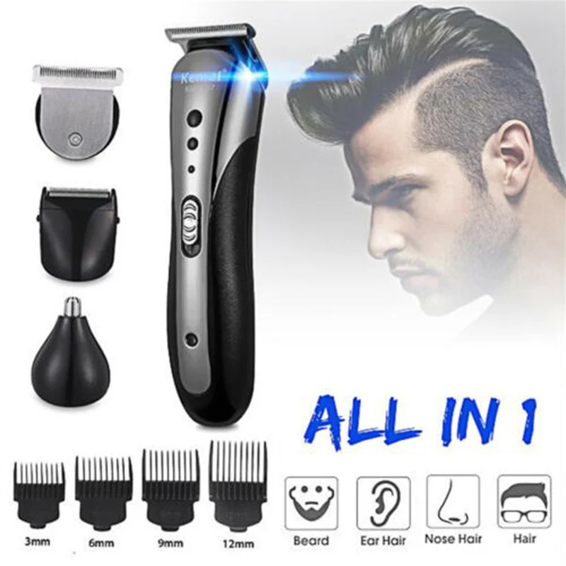 Аккумуляторная машинка для стрижки волос мужчин водонепроницаемая Беспроводная