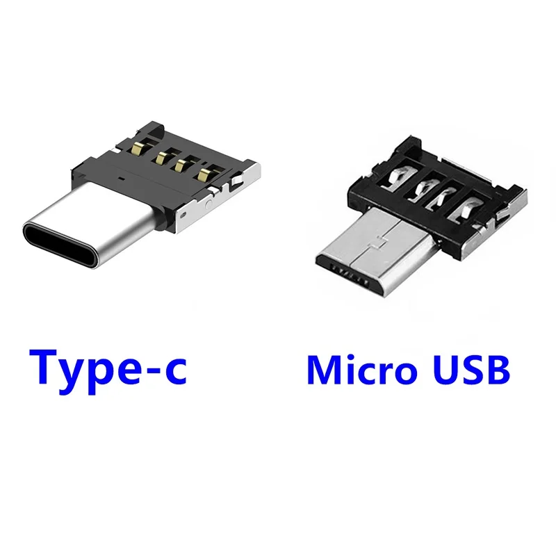 Переходник Micro USB/USB-С Для мобильных телефонов Android для подключения USB-накопителя