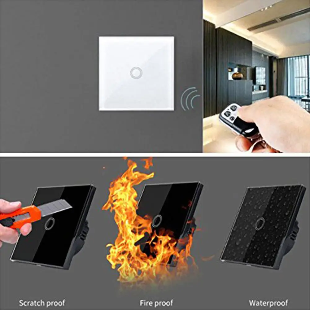 Роскошный Интеллектуальный переключатель беспроводной выключатель света