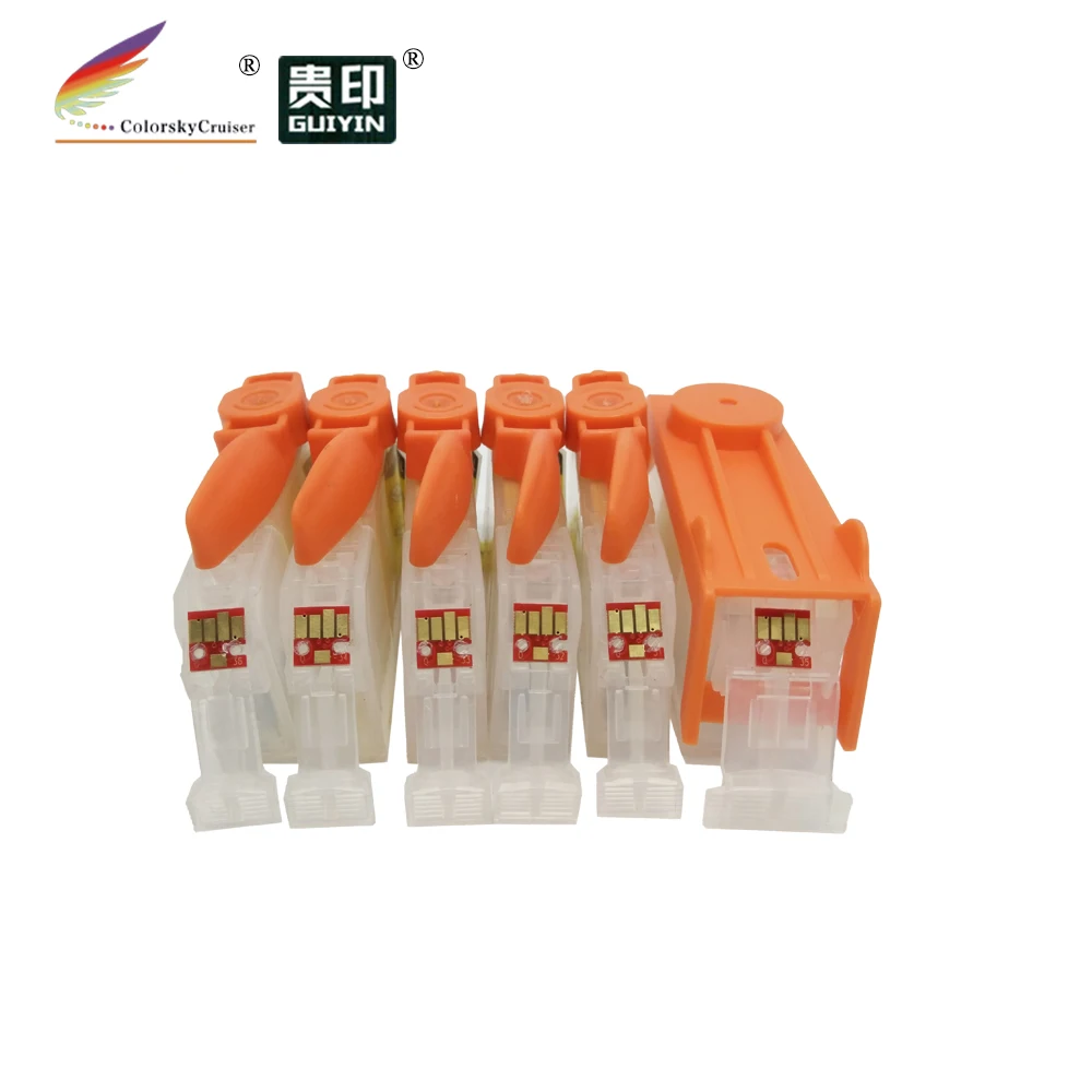 (RCC725-6) refillable ink cartridge for Canon PGI725 CLI726 pgi-725 cli-726 pgi PG 725 PG725 PIXMA MG8170 MG6170 K/K/C/M/Y/GY | Компьютеры