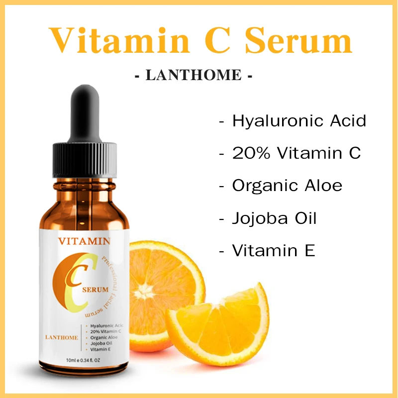 

Hyaluronic Acid Vitamin C Serum Retinol Serum for Face Whitening Anti Wrinkle Firming Facial Essence Serum Fade Dark Spots 10ml