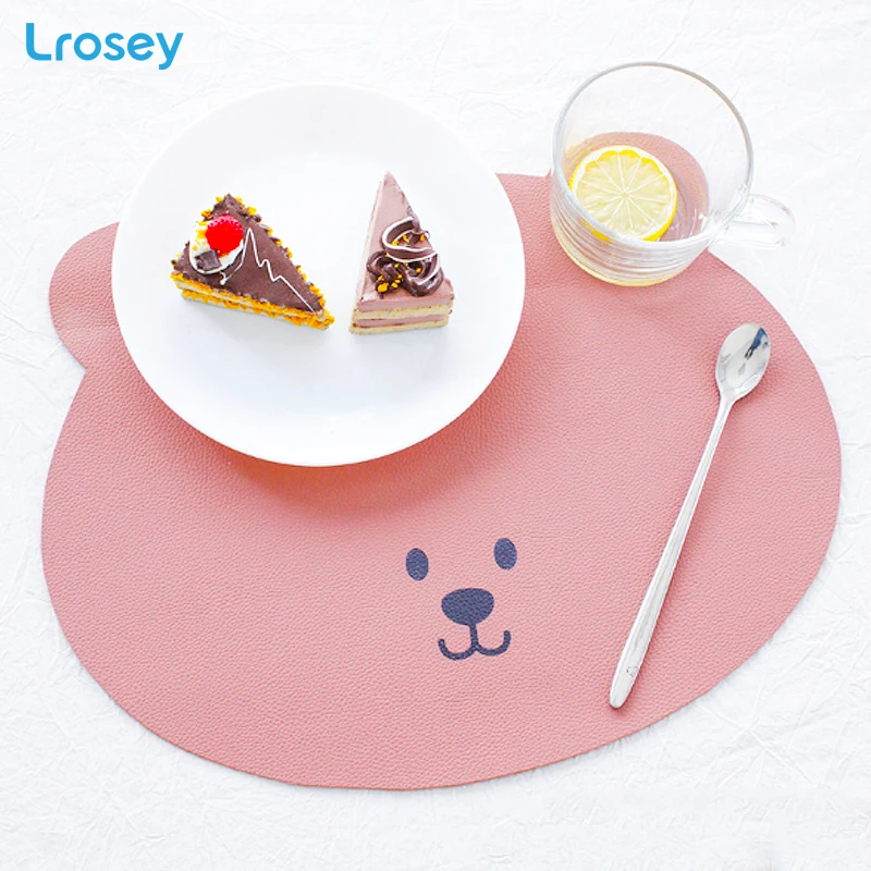 Детская подстилка в скандинавском стиле кожаный коврик для стола маслостойкая