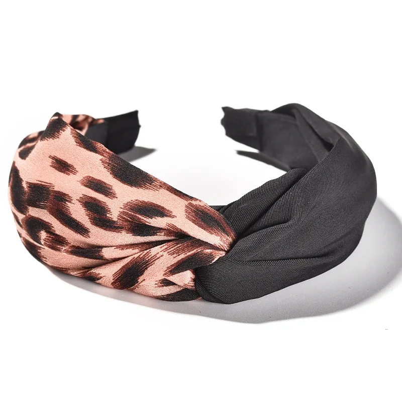 Bohemian Leopard Knot Hairband Ladies Ethnic Geometric Pattern Snake Animal Print Knotted Hair Accessories |