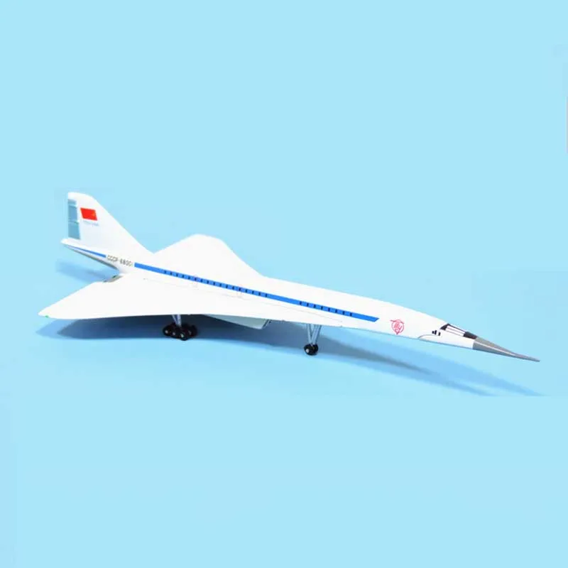 Самолет модель игрушки 1/350 весы Аэрофлот России Туполева TU-144 CCCP-77114 литья под