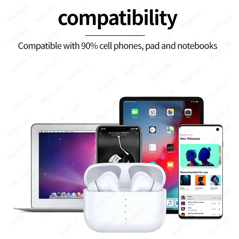 Оригинальные Apple AirPods Pro 3 TWS беспроводные наушники Bluetooth игровая гарнитура для Xiaomi