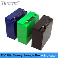12v 30ah battery storage box case with indicator dc port build 48pieces18650 battery for uninterrupted power supply 12v turmera