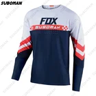 Черно-белая футболка для горных велосипедов suboman Fox Team mtb poc Moto kreuz майка DH Radfahren спуск выносливость Джерси гоночный мотоцикл lange 2022